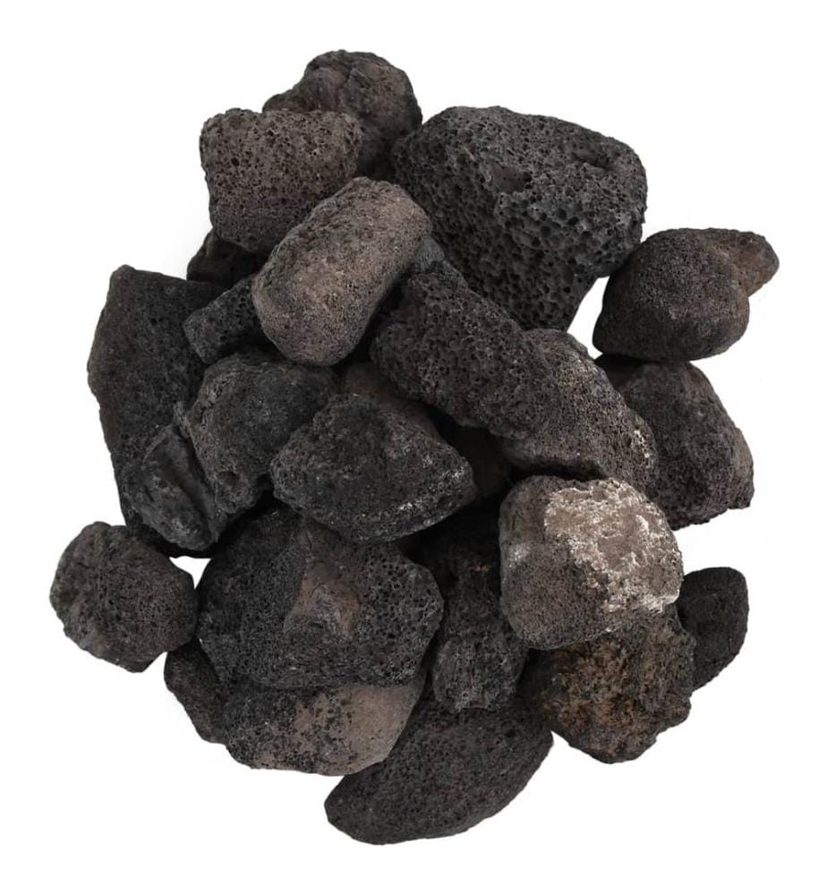 Lavagranulat 25 kg Schwarz 5-8 cm