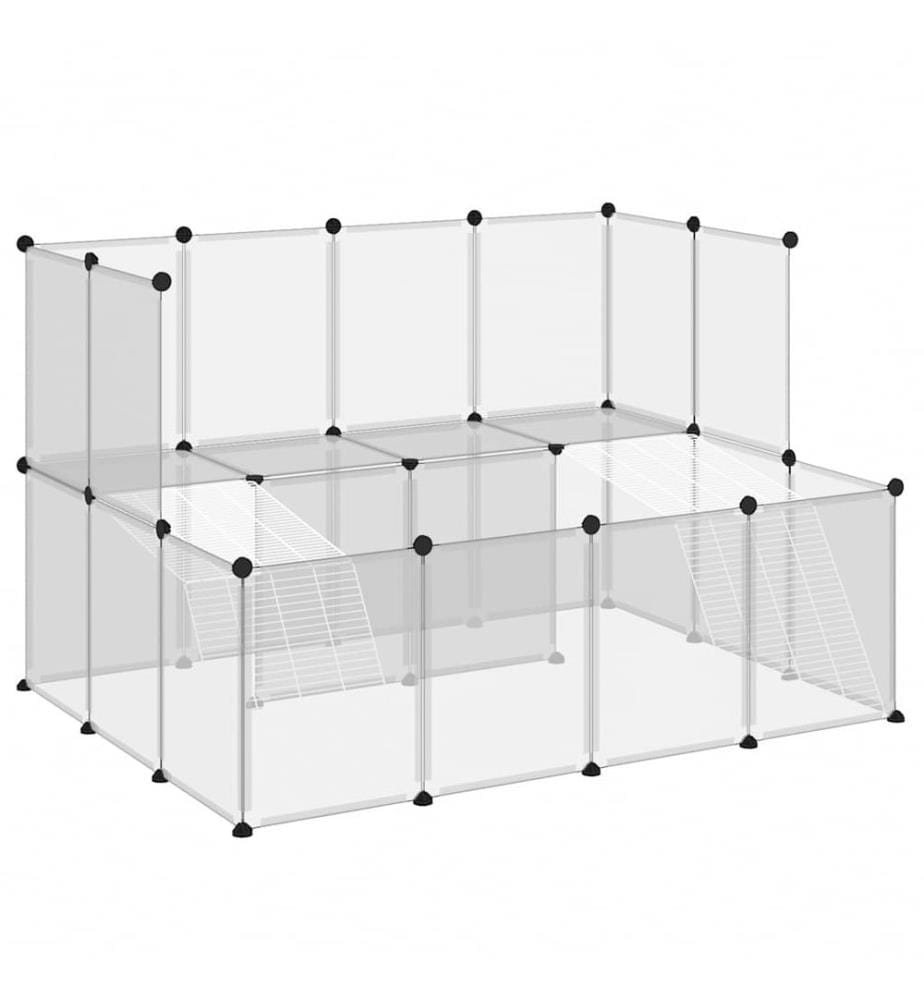 Cage pour petits animaux Transparent 143x107x93 cm PP et Acier
