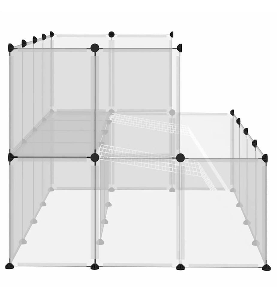 Cage pour petits animaux Transparent 143x107x93 cm PP et Acier