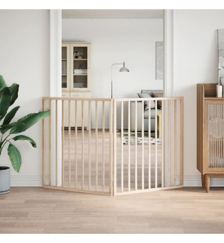 Barrière pour chien pliable à 2 panneaux 160 cm Bois de peuplier