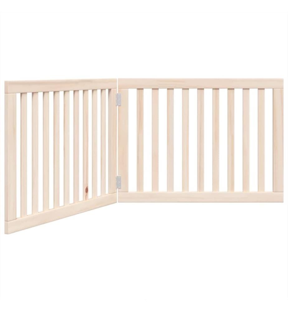 Hundegitter Faltbar 2 Paneele 160 cm Pappelholz