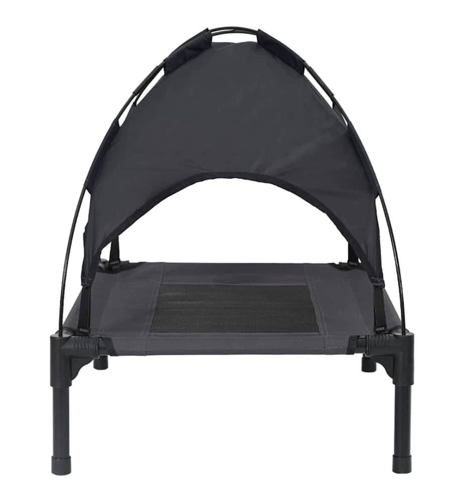 Lit pour Chien Noir 76 x 62 x 70,5 cm Acier