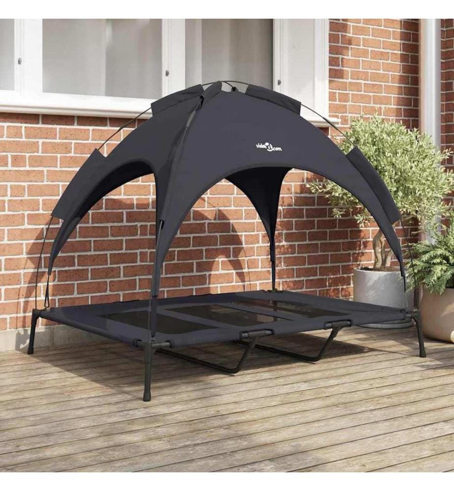Lit pour Chien Noir 122 x 93 x 106,5 cm Acier
