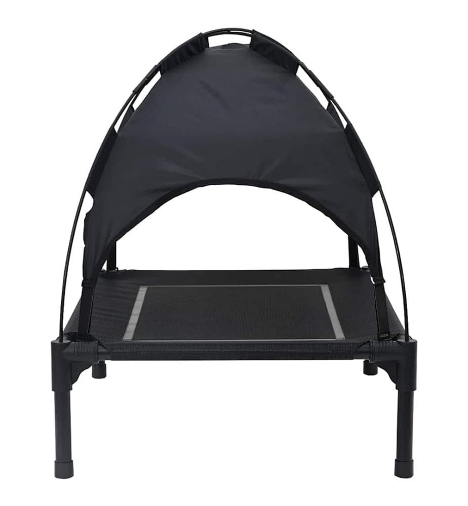 Lit pour Chien Noir 71 x 64 x 71 cm Acier