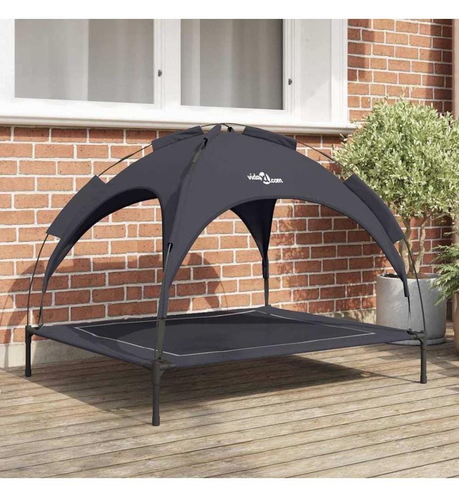 Lit pour Chien Noir 104 x 86 x 84,5 cm Acier