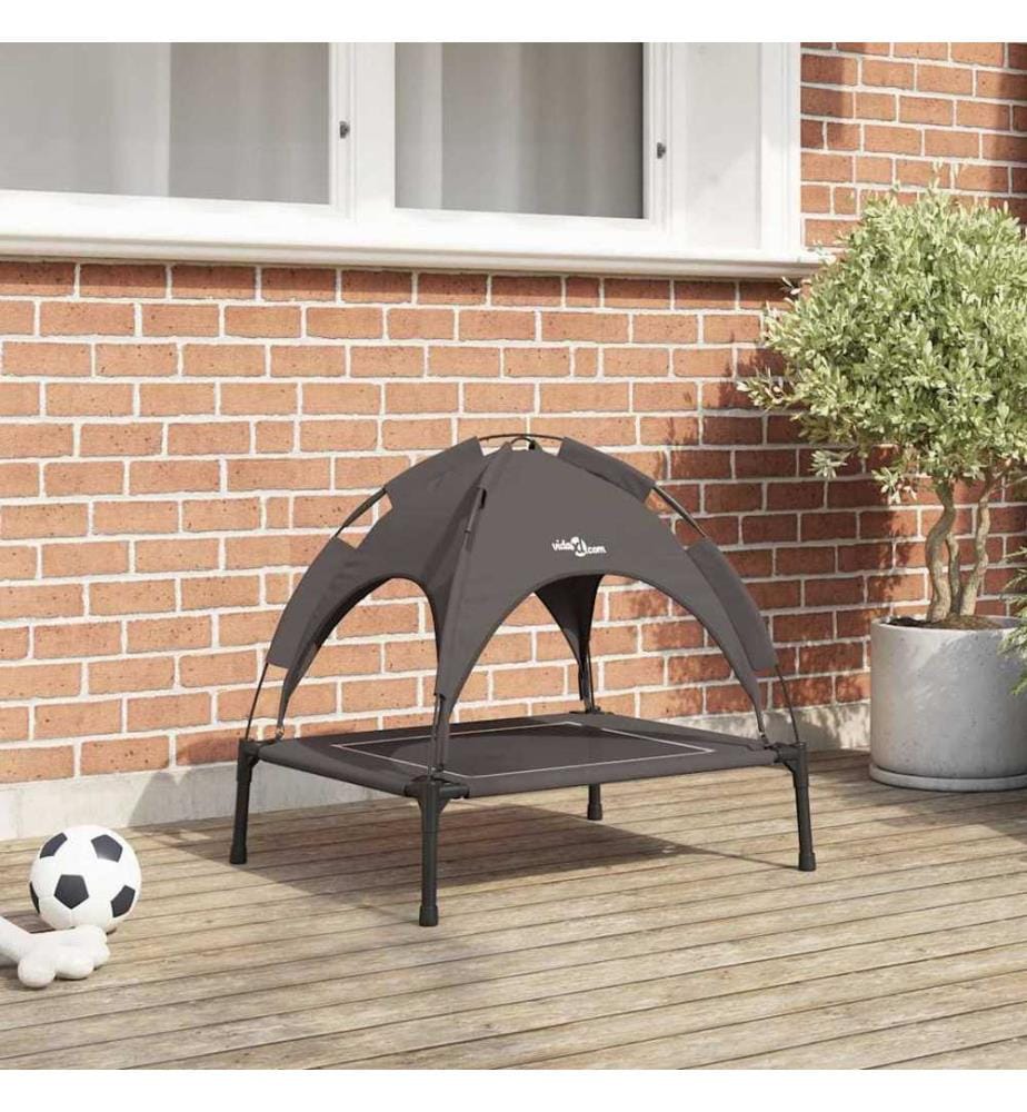 Lit pour Chien Marron 63 x 49,5 x 60 cm Acier