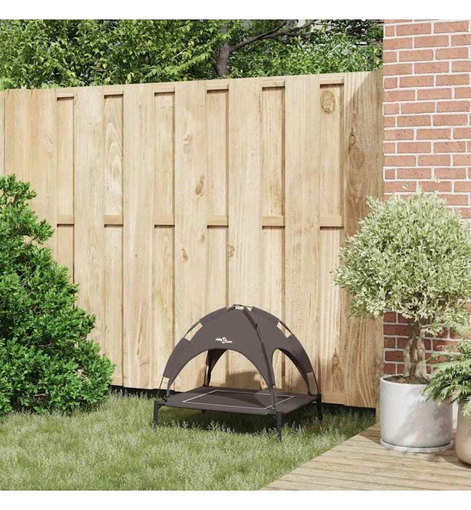 Lit pour Chien Marron 63 x 49,5 x 60 cm Acier