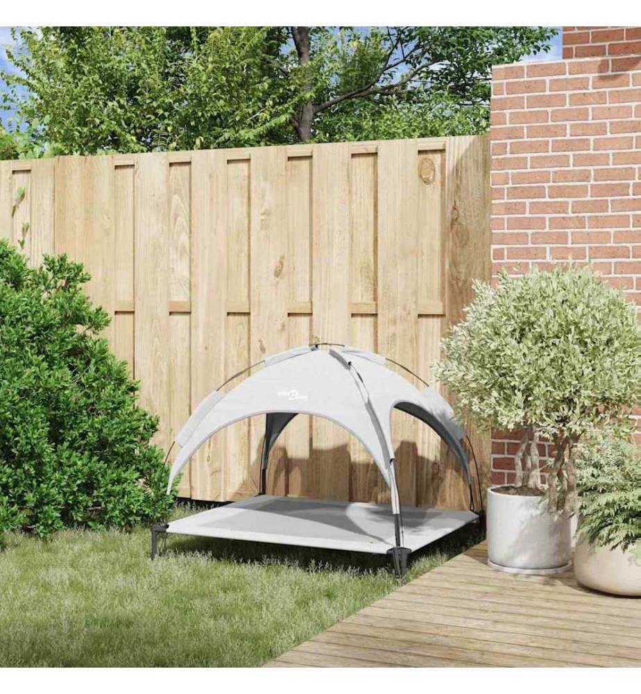 Lit pour Chien Gris Argenté 104 x 86 x 84,5 cm Acier