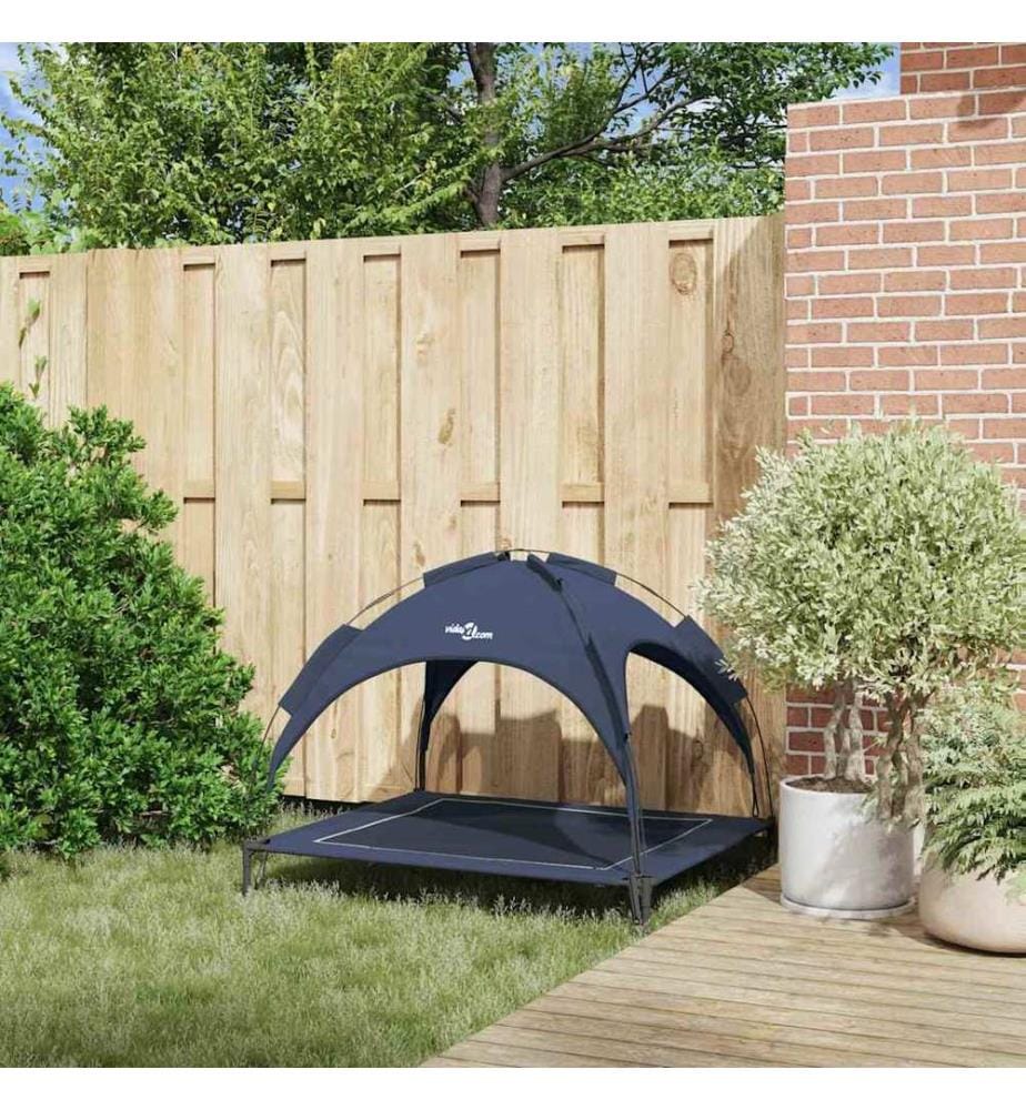 Lit pour Chien Bleu marine 104 x 86 x 84,5 cm Acier