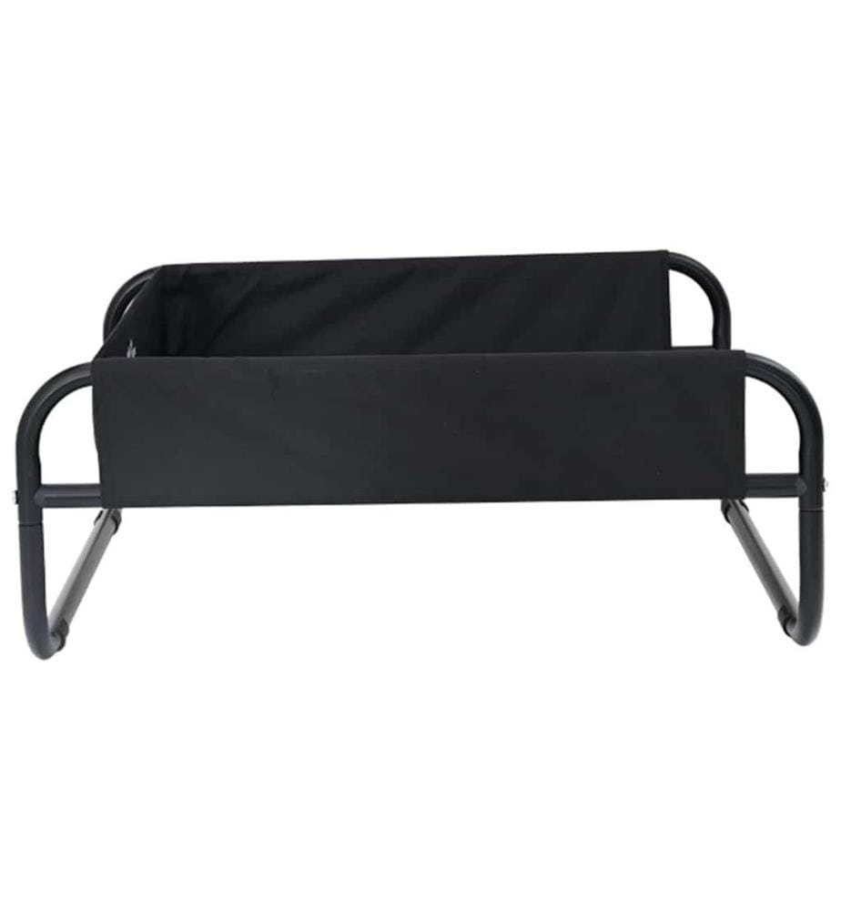 Lit pour Chien Noir 75 x 75 x 30 cm Acier