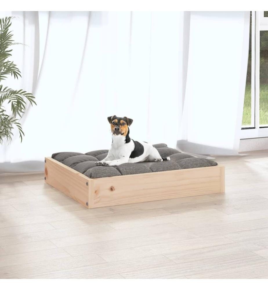 Lit pour chien 51,5x44x9 cm Bois de pin solide