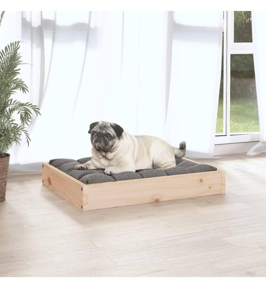Lit pour chien 61,5x49x9 cm Bois de pin solide