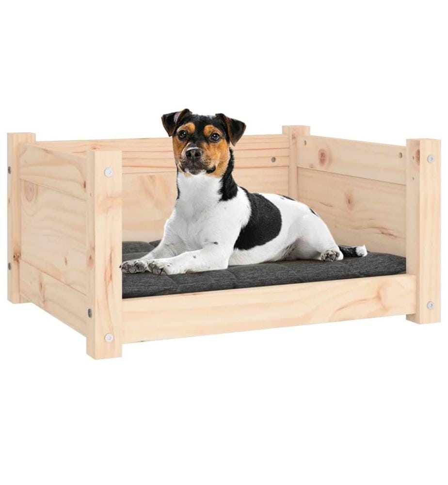 Lit pour chien 55,5 x 45,5 x 28 cm Bois de pin massif