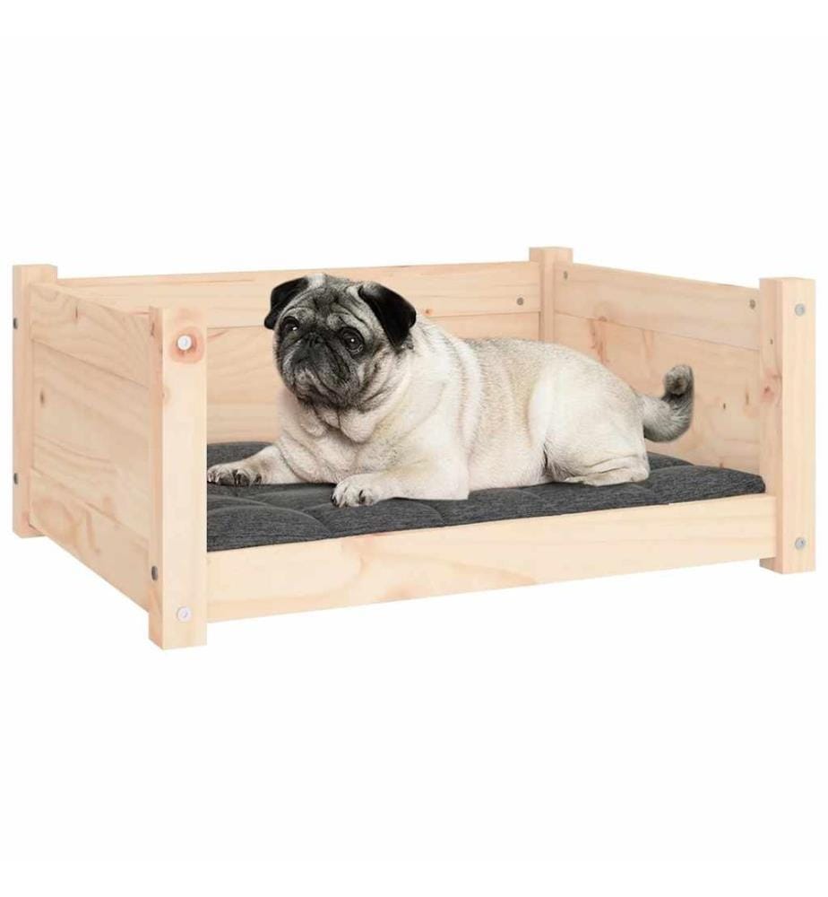 Lit pour chien 65,5 x 50,5 x 28 cm Bois de pin massif
