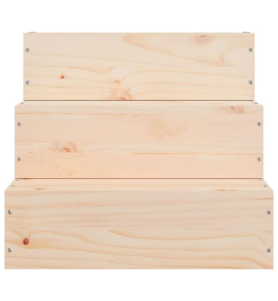 Escalier pour animaux de compagnie 40x37,5x35 cm Bois de pin