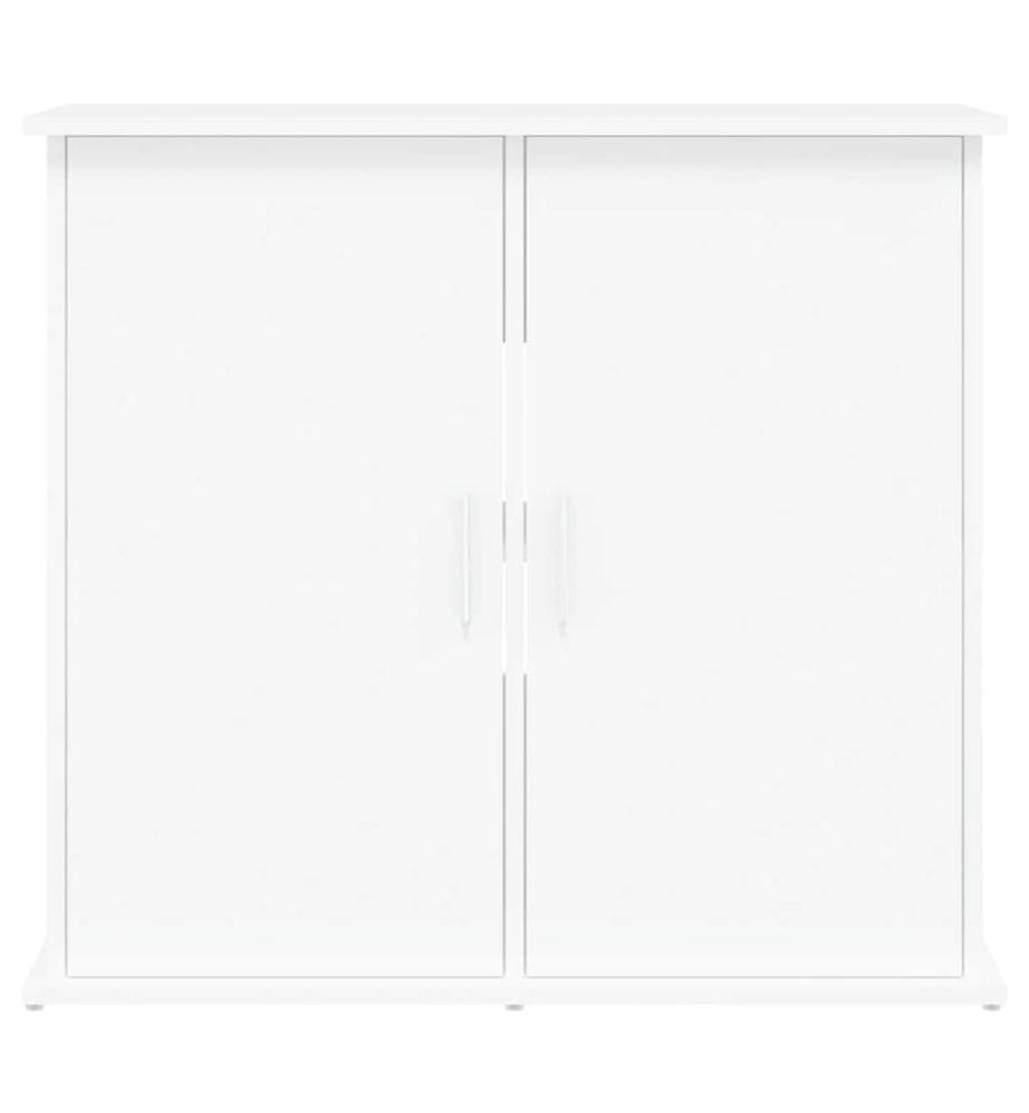 Support pour aquarium blanc 81x36x73 cm bois d'ingénierie