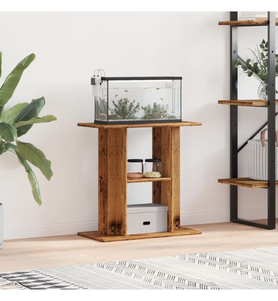 Aquariumständer Altholz 60x30x60 cm Holzwerkstoff