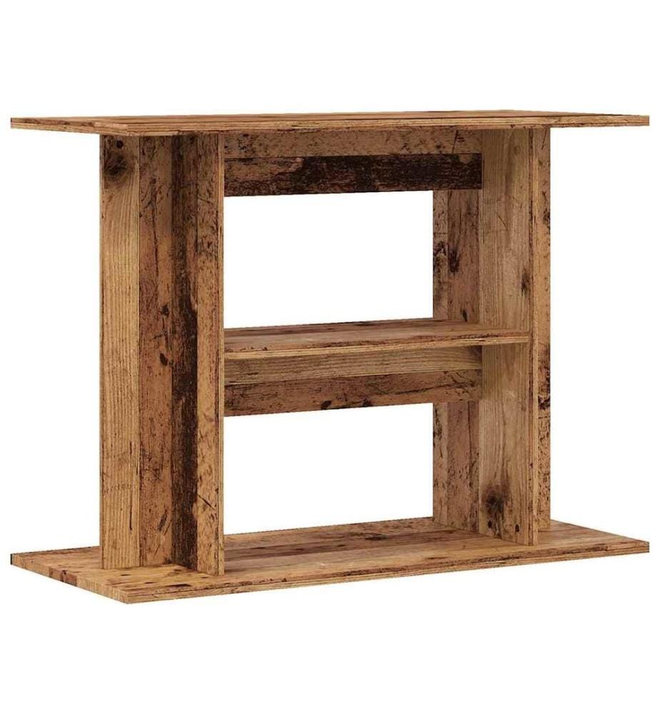 Support d'aquarium en bois ancien 80 x 35 x 60 cm Bois d'ingénierie