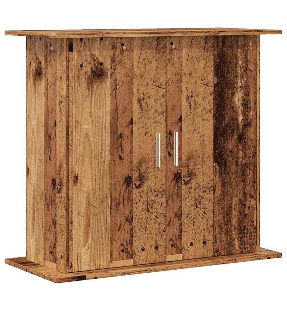 Support pour aquarium vieux bois 81x36x73 cm bois d'ingénierie
