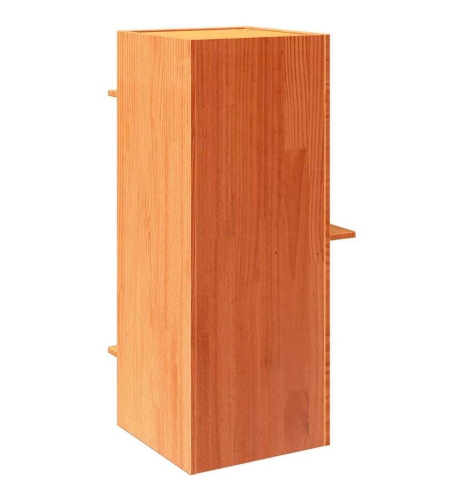 Maison pour chat cire marron 43x43x90 cm bois de pin massif