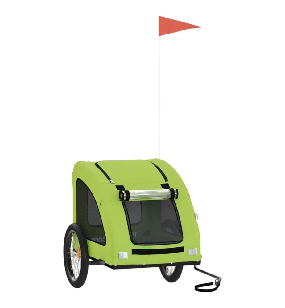 Remorque de vélo pour animaux de compagnie vert