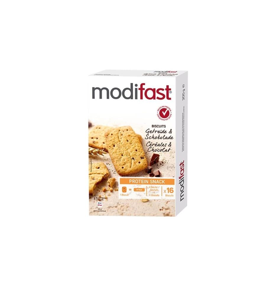 Modifast - Biscuit  Céréales & chocolat 4 sachets de 4 biscuits