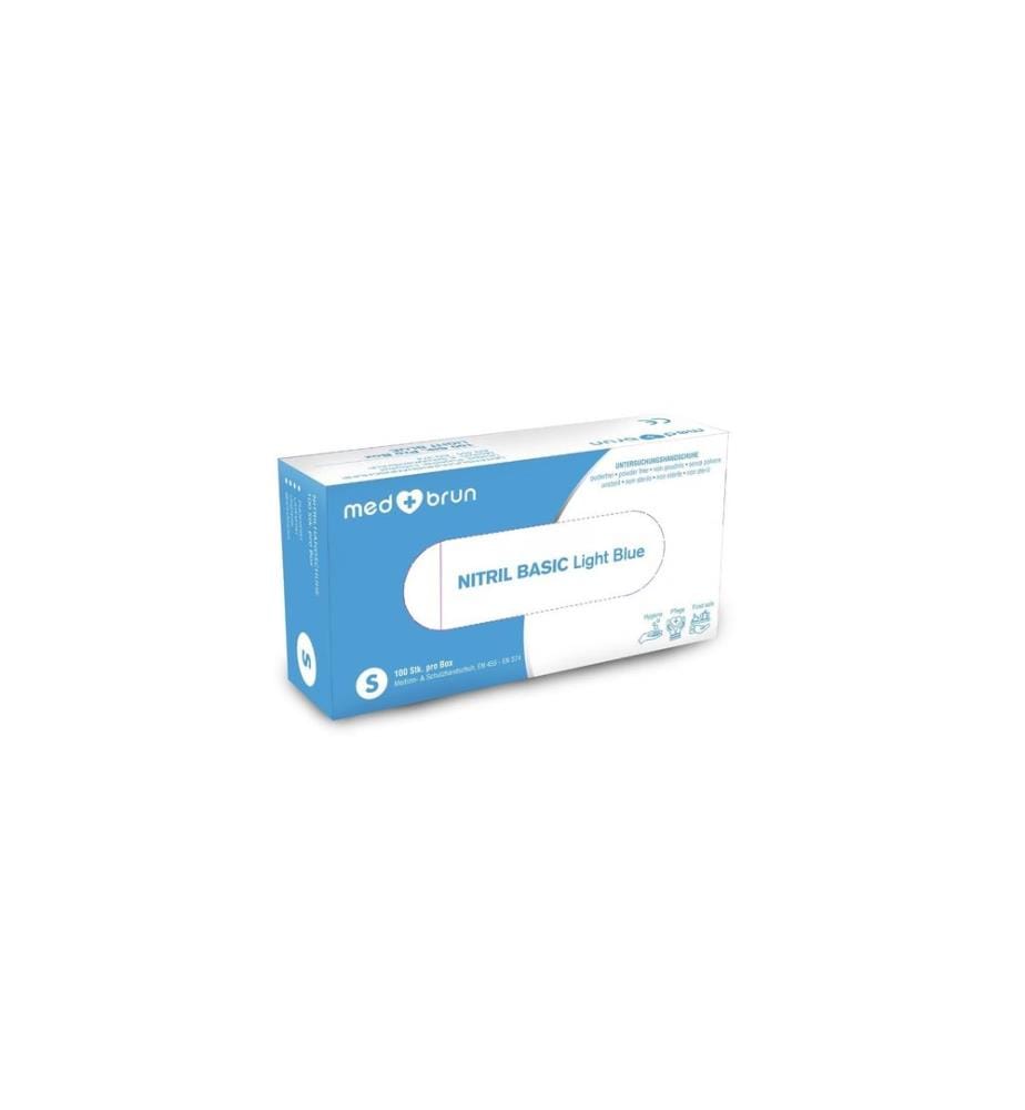 MedBrun - Nitril Basic XS, bleu , 100 pcs