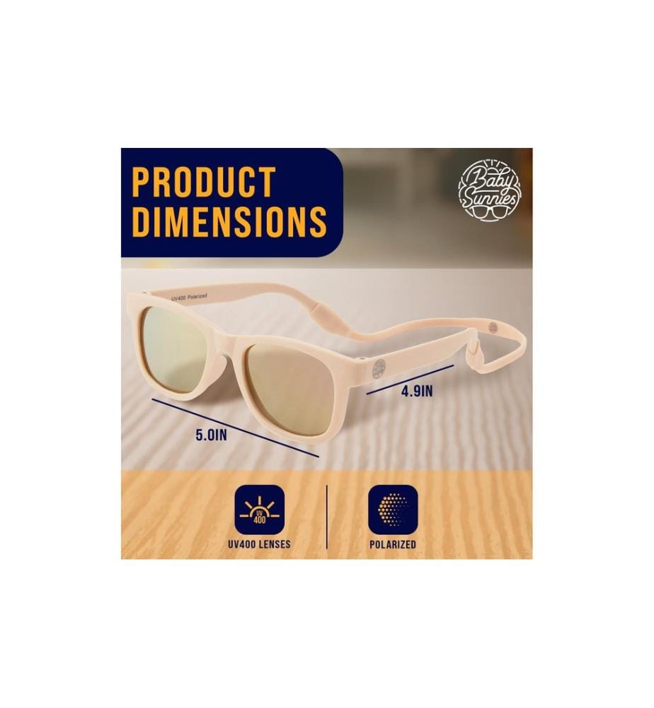 Baby Sunnies - Lunettes de soleil pour bébé avec ruban Peach
