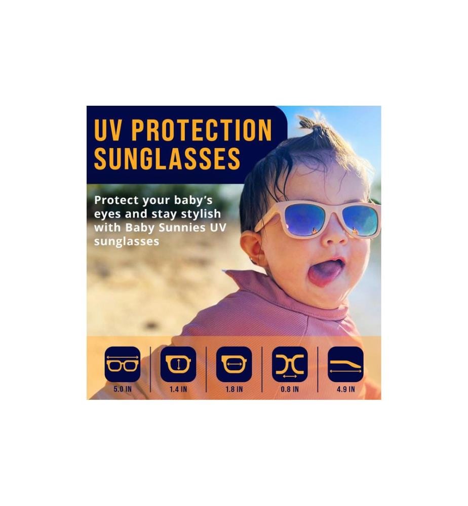 Baby Sunnies - Lunettes de soleil pour bébé avec ruban Peach