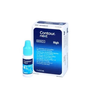 Contour next - Solution de contrôle high 2.5 ml
