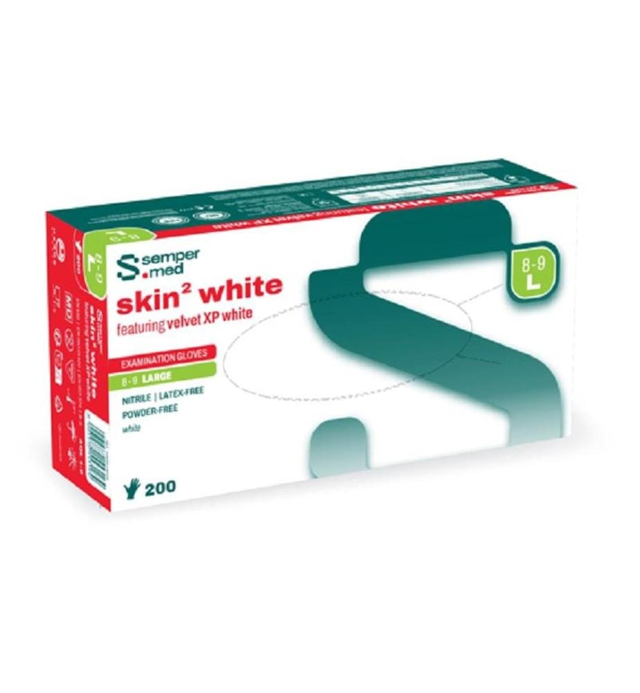 Sempercare - Gant jetable Skin white L 200 pièces