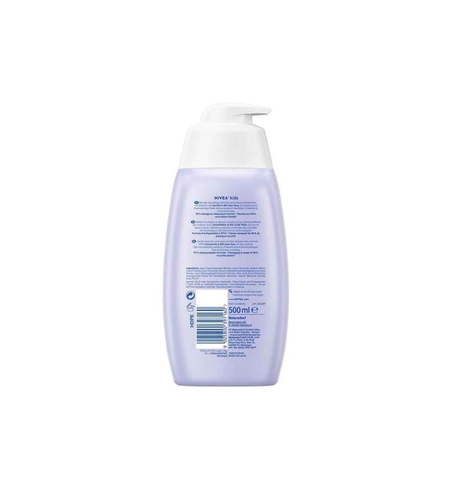 NIVEA - Kids 2in1 Shower & Shampoo Girls 500 ml