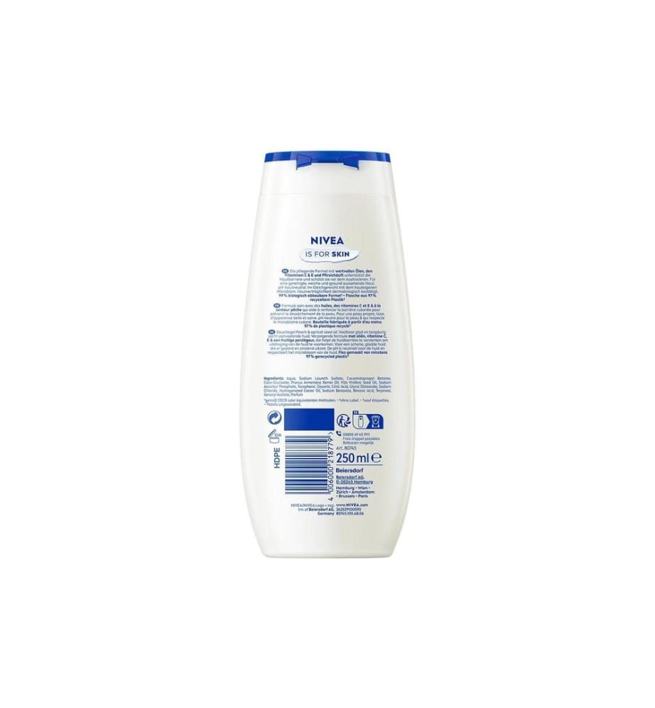 NIVEA - Pflegedusche Peach & Apricot Seed Oil 250 ml