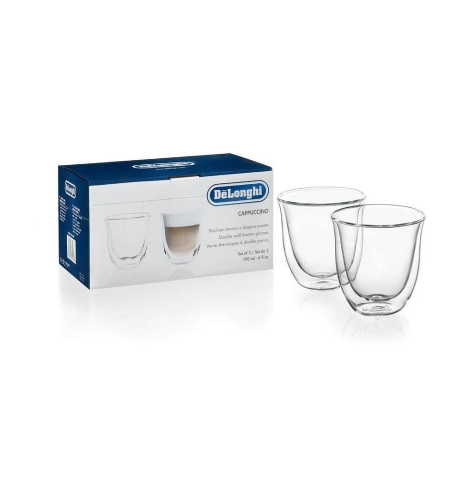 De'Longhi Verre à cappuccino 270 ml, 2 Pièce/s, Transparent