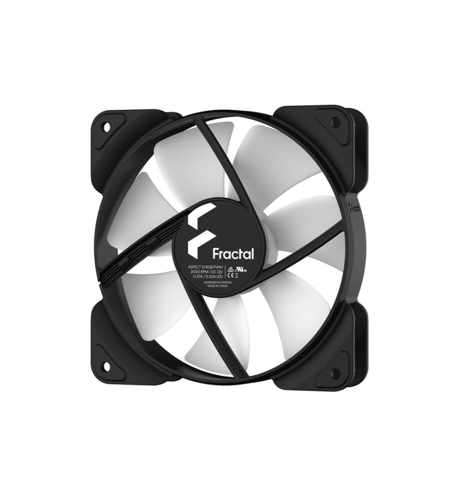 Fractal Design - PC-Lüfter Aspect 12 RGB PWM Schwarz 3 Stück
