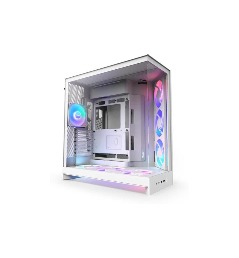 NZXT - PC-Gehäuse H9 Flow RGB+ Weiss
