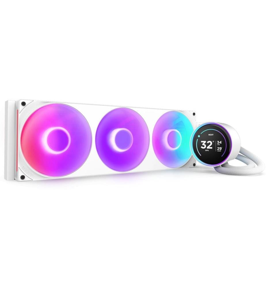 NZXT - Refroidissement à eau Kraken Elite 420 RGB Blanc