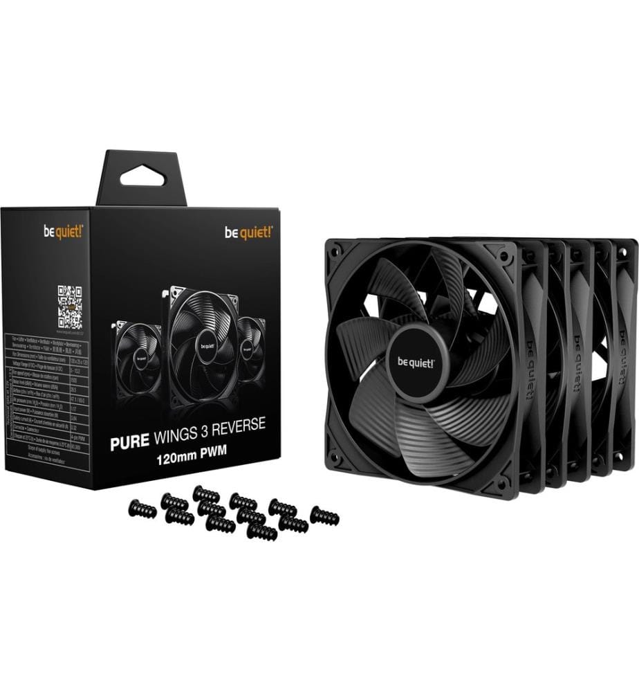 BE QUIET! - PC-Lüfter PURE WINGS 3 120mm PWM Reverse 3-Pack
