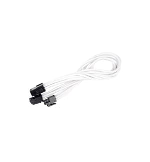 SILVERSTONE - Stromverlängerungskabel 8Pin - 4+4Pin EPS Weiss