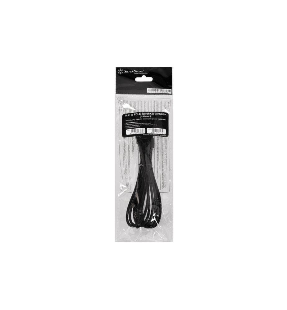 SILVERSTONE - Câble électrique de prolongation 8Pin - 6+2Pin PCIe Noir
