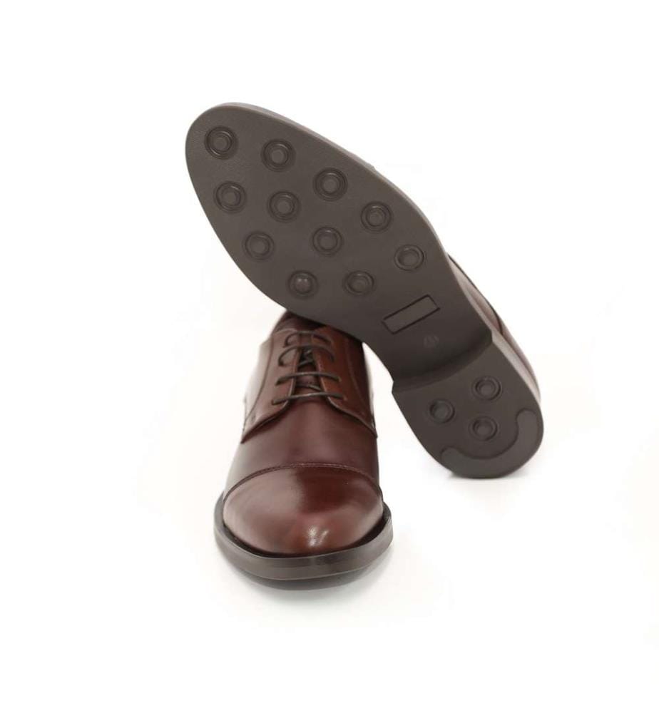 Derby en cuir marron