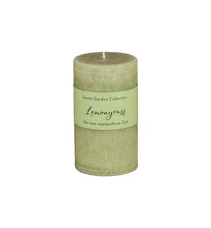 SCHULTHESS KERZEN - Bougie cylindrique Secret Garden Lemongrass 12 cm
