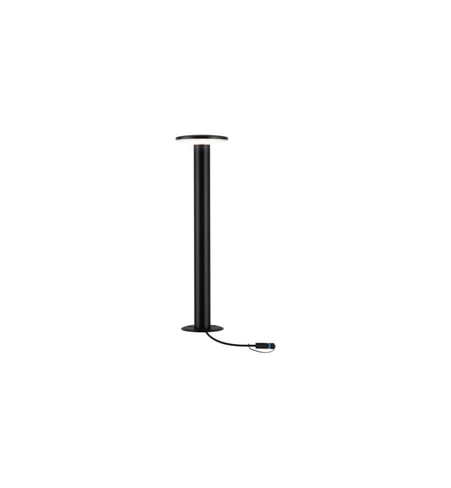 PAULMANN - Borne d'éclairage pour chemins Plug & Shine Plate, 3000 K, noir