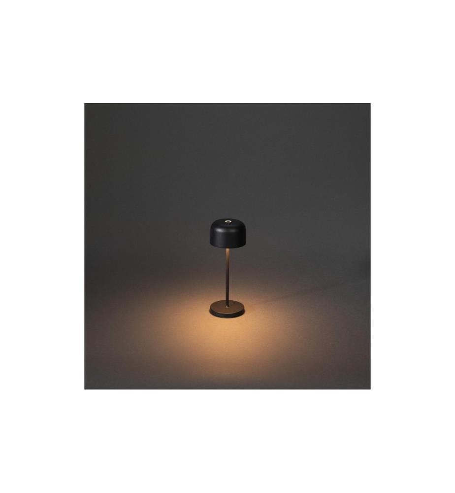 Konstsmide Lampe de table Lille Mini USB, 2200 / 2700 K, 2.2 W, noir