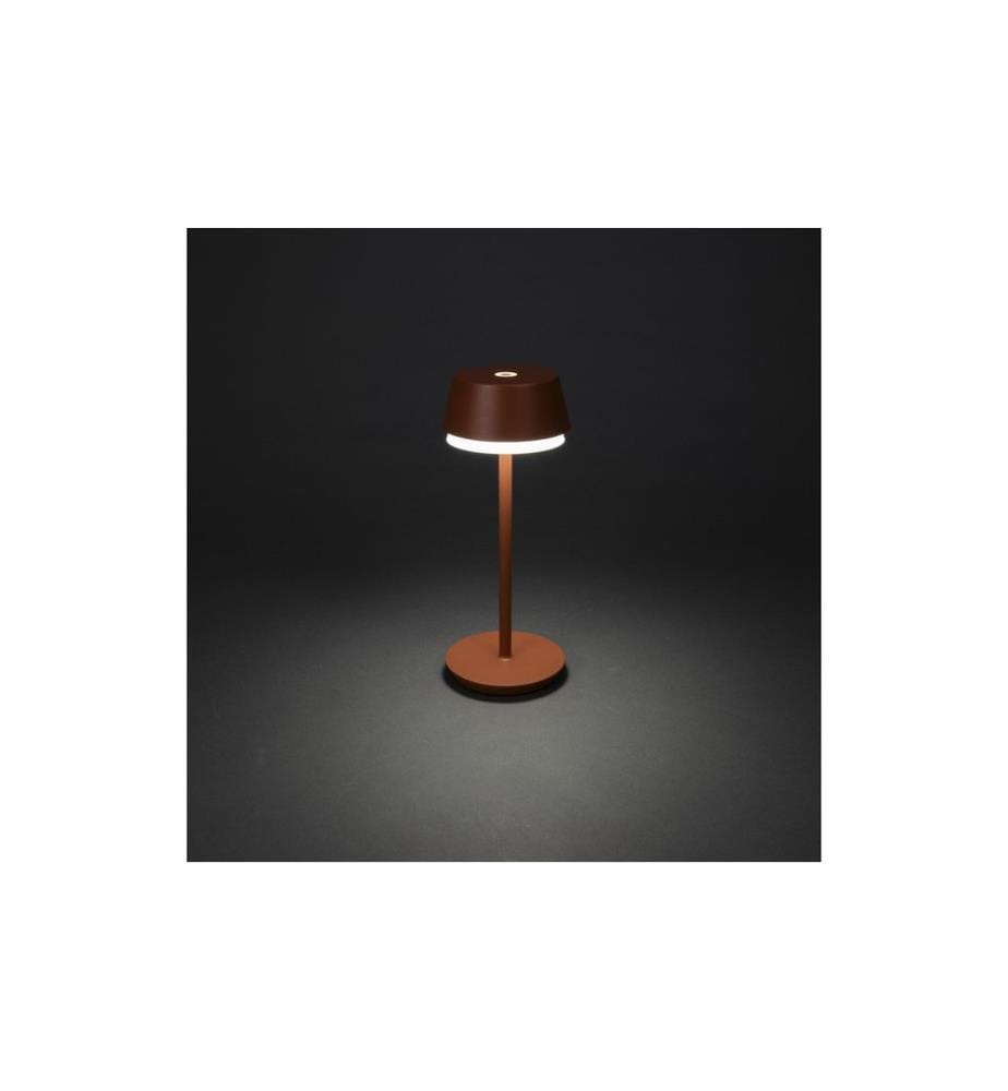 Konstsmide Lampe de table USB Lyon Terracotta, 2700-4000 K / RGB gradable