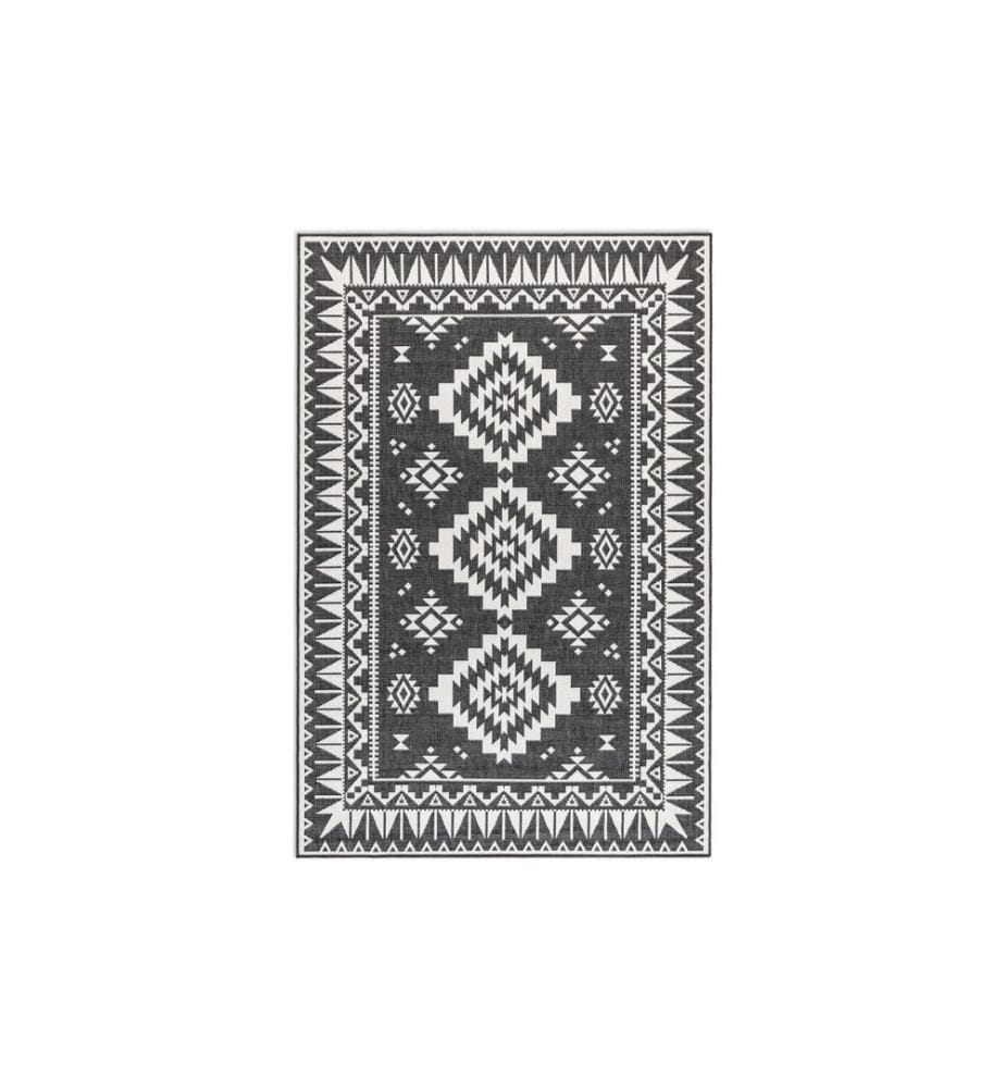 Elle Decoration - Tapis Dynamique 160 x 230 cm, Noir