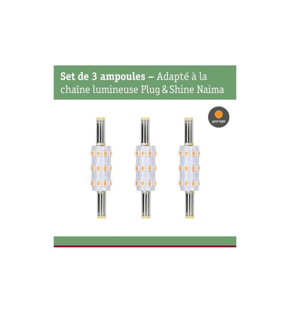 PAULMANN - Ampoule de rechange Plug & Shine Naima Lot de 3