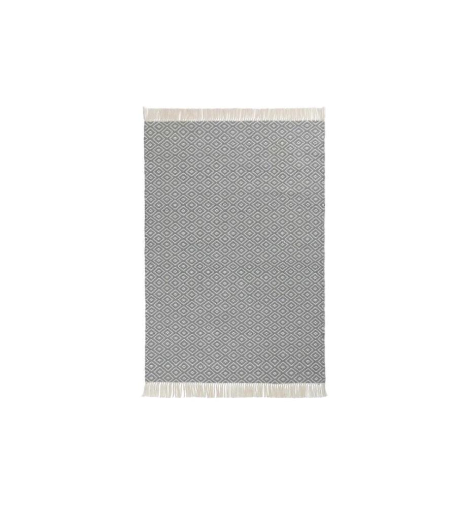 Urbanara - Teppich Barota 140 x 200 cm, Graugrün/Weiss