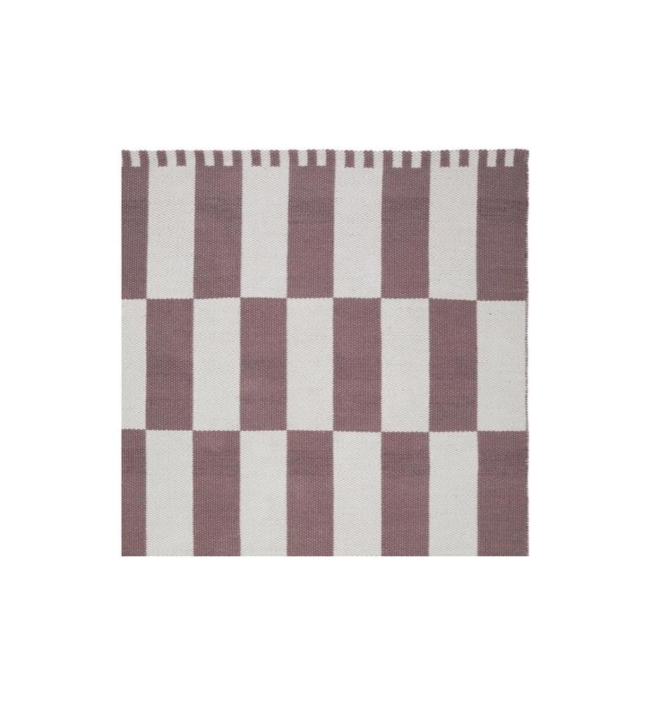 Urbanara - Teppich Iniola 90 x 130 cm, Weiss/Taupe