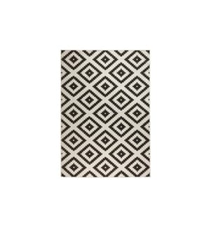 Hanse Home - Malta In- & Outdoor Teppich 120 x 170 cm, Schwarz/Crème